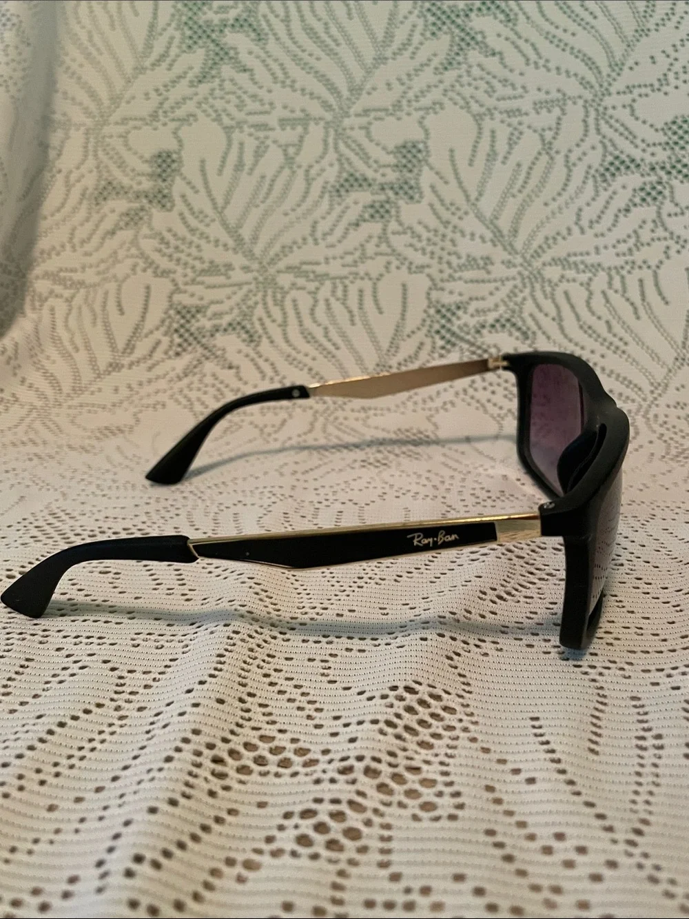 Ray-Ban Black Frame Sunglasses with Black Gradient Lenses